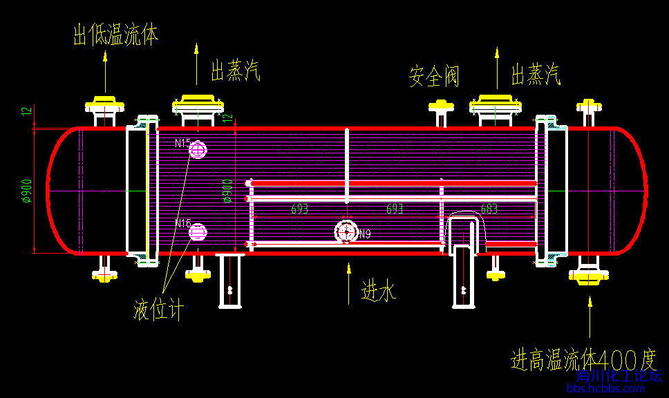 对于管壳式换热器