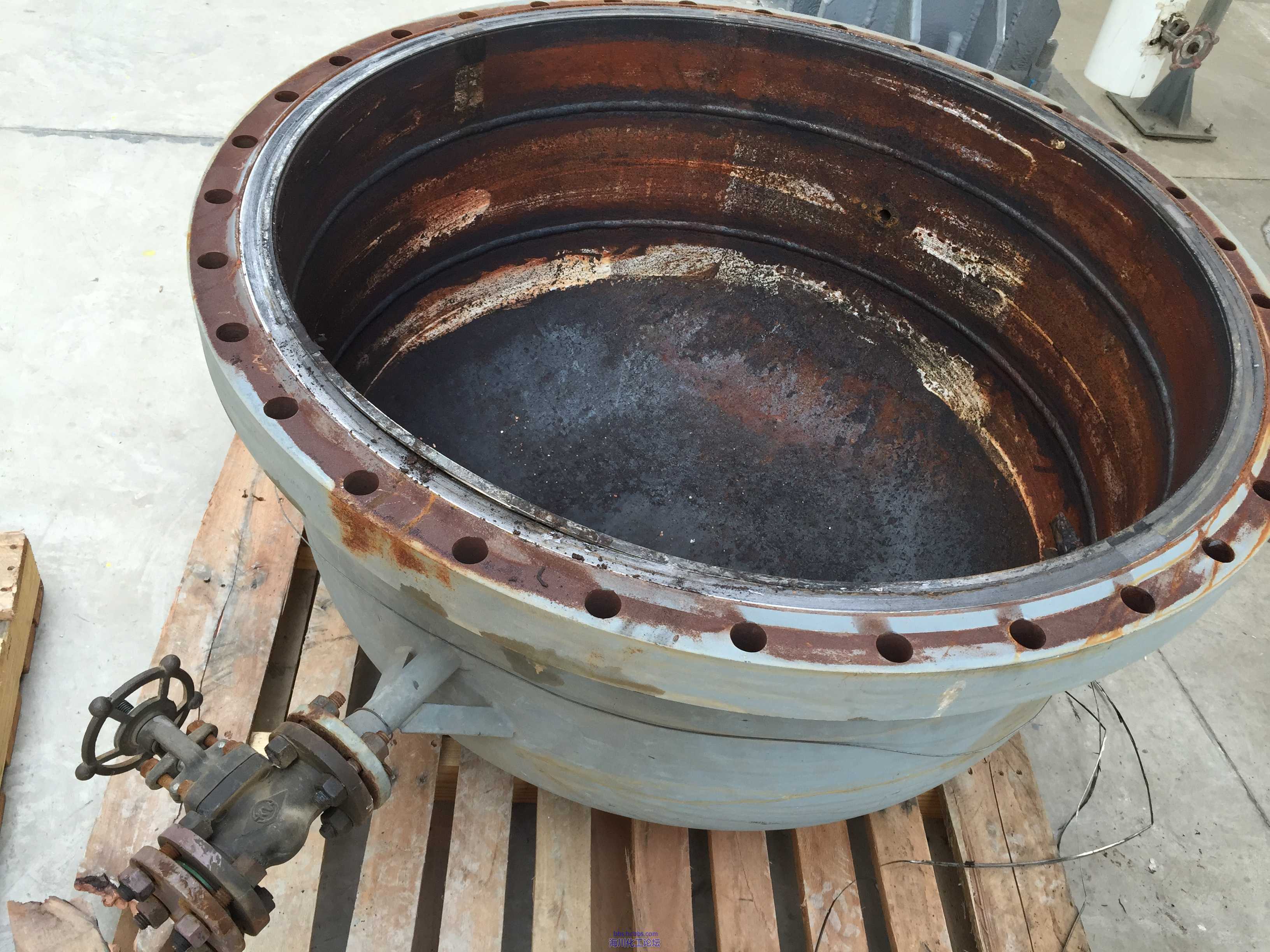 管程走的催化剂残液,真的很残啊浮头盖钩圈化海川流-海川化工论坛网