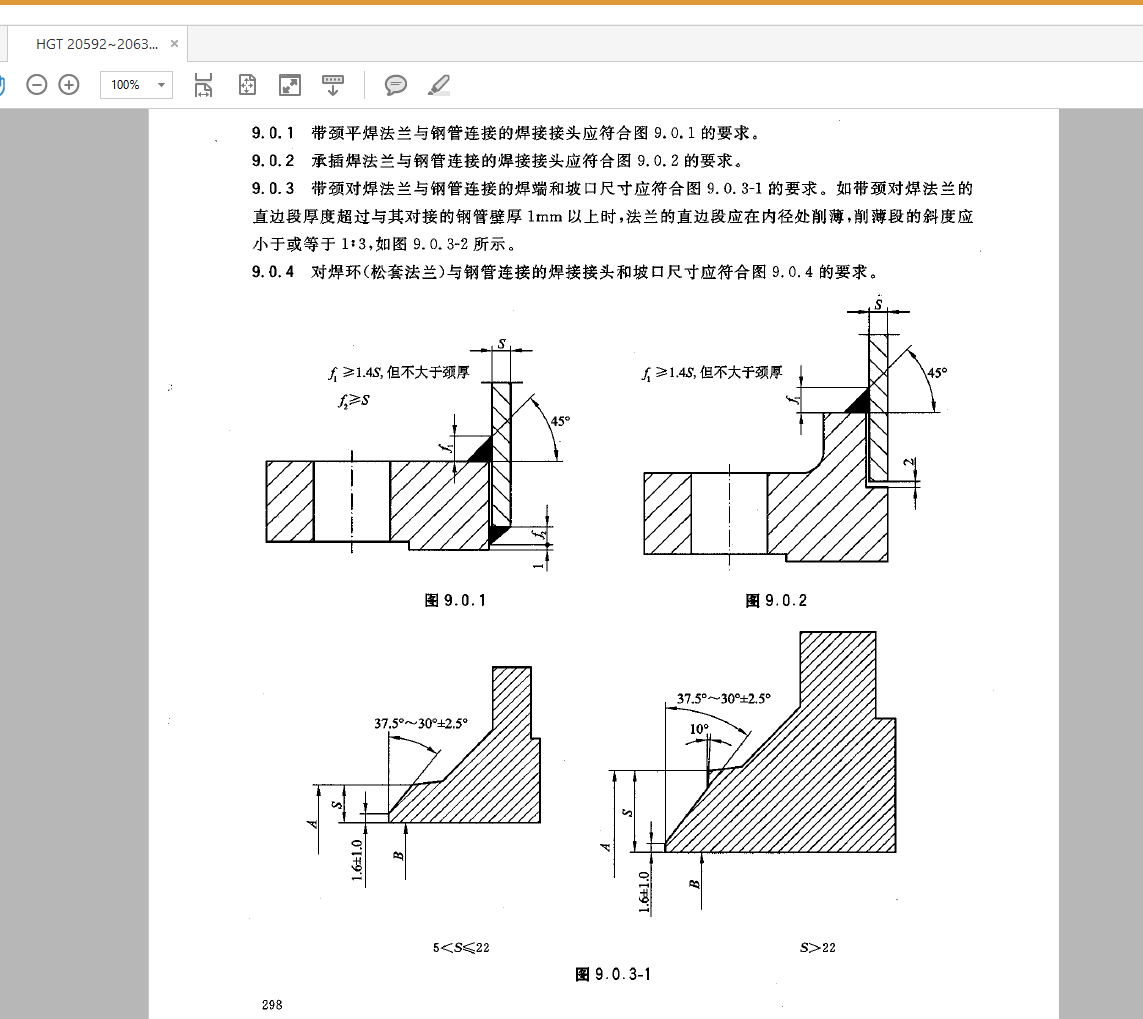 美标法兰的焊脚高度